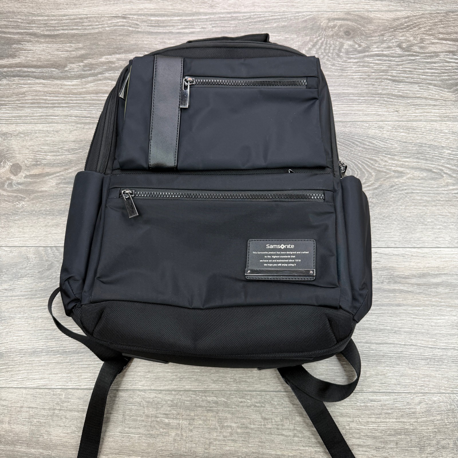 Samsonite Openroad Laptop Business School Backpack Black Nylon Zip Pockets