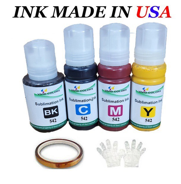 VC 4PK Dye Sublimation ink (non-OEM) 542  T542 for ET-5800 ET-5850 ET-16650