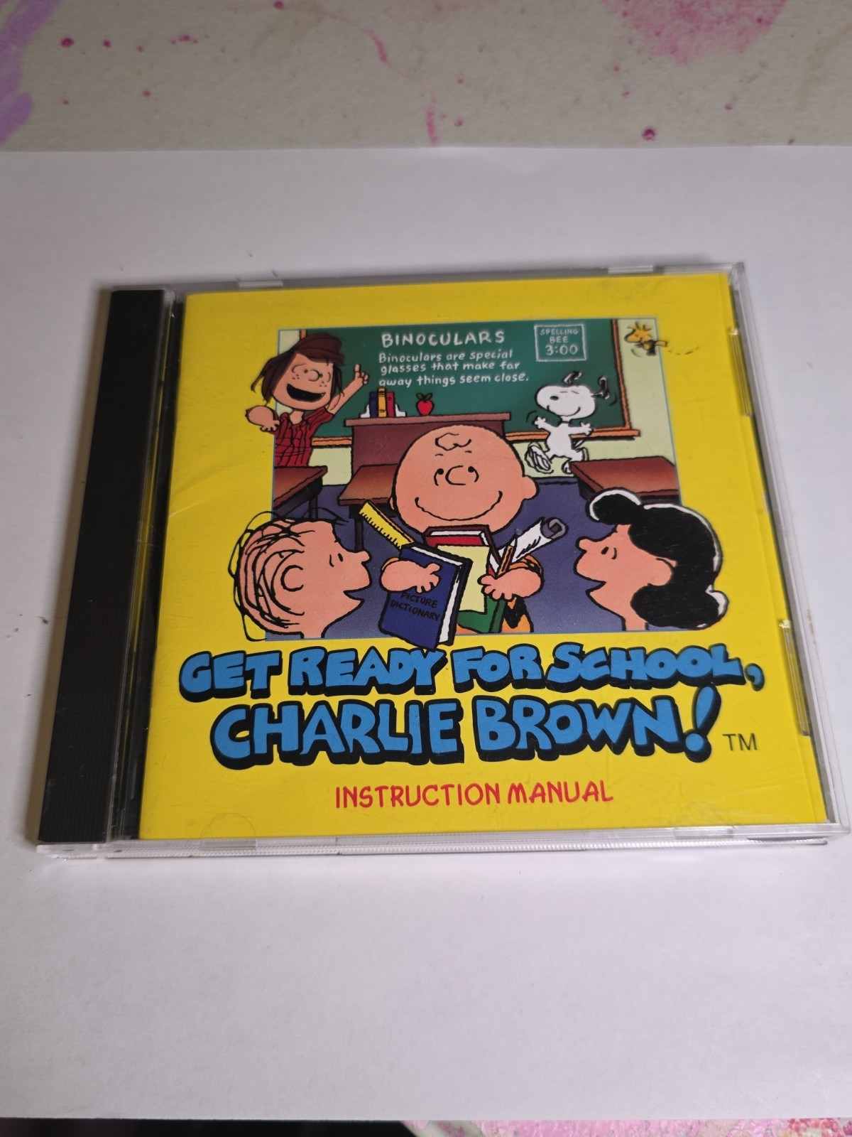 Get Ready For School Charlie Brown PC MAC CD Learn Spelling Reading Game Snoopy