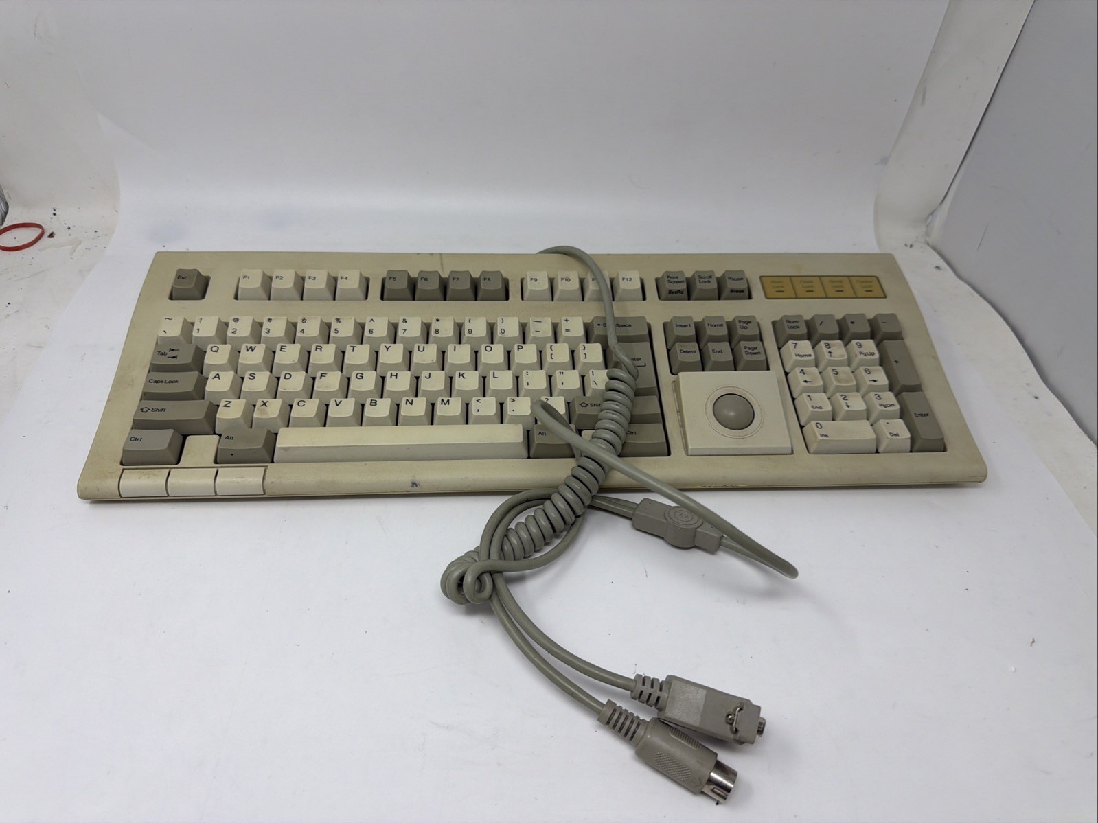 Vintage Chicony KB-5591 Mechanical Trackball Keyboard SMK Monterey Switch Clicky