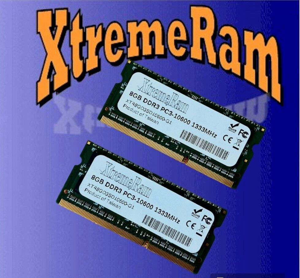 New 16GB (2x 8GB) DDR3 PC3-10600 1333MHz Laptop SODIMM MEMORY RAM for Dell HP