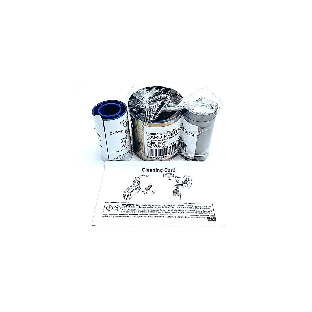 535000-003 YMCKT Color Ribbon for Datacard CP60 CP80 Card Printer 500 Images