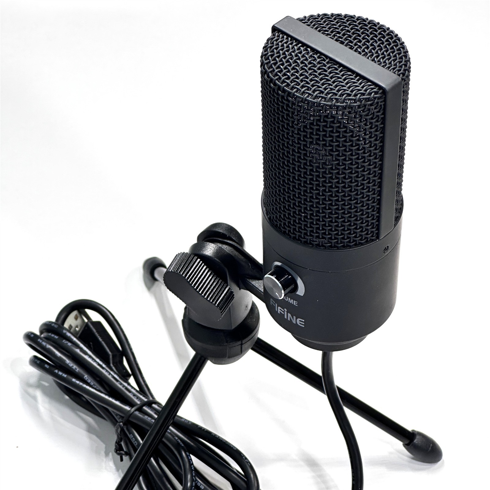 FIFINE TECHNOLOGY K669B USB Recording Microphone with Volume Control in Black