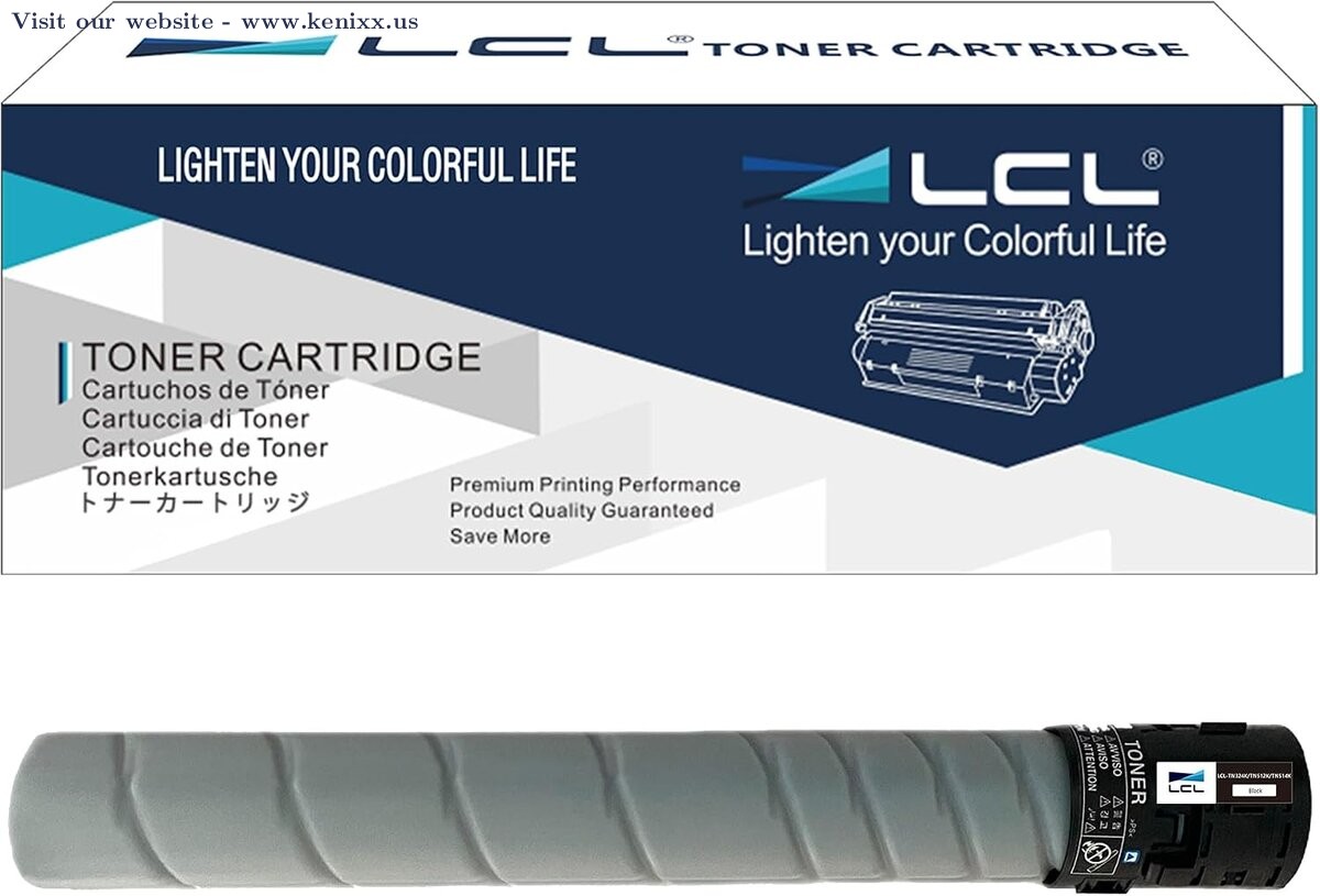LCL Toner Cartridge for Konica Minolta TN324 TN512 High Yield Black 1-Pack