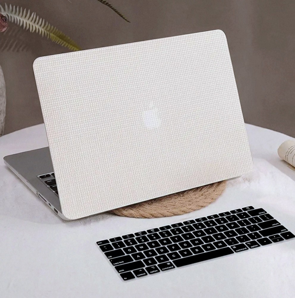 Case For MacBook Air 15 M5-M2, 2023-2026, Braided PU Leather, W/Keyboard Cover