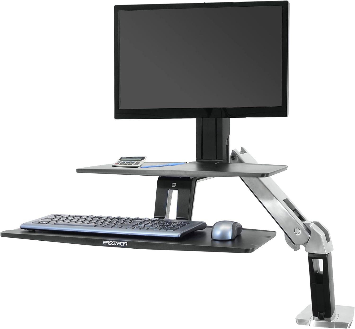 Ergotron – Workfit-A HD Single Monitor Standing Desk Converter, Sit-Stand Workst