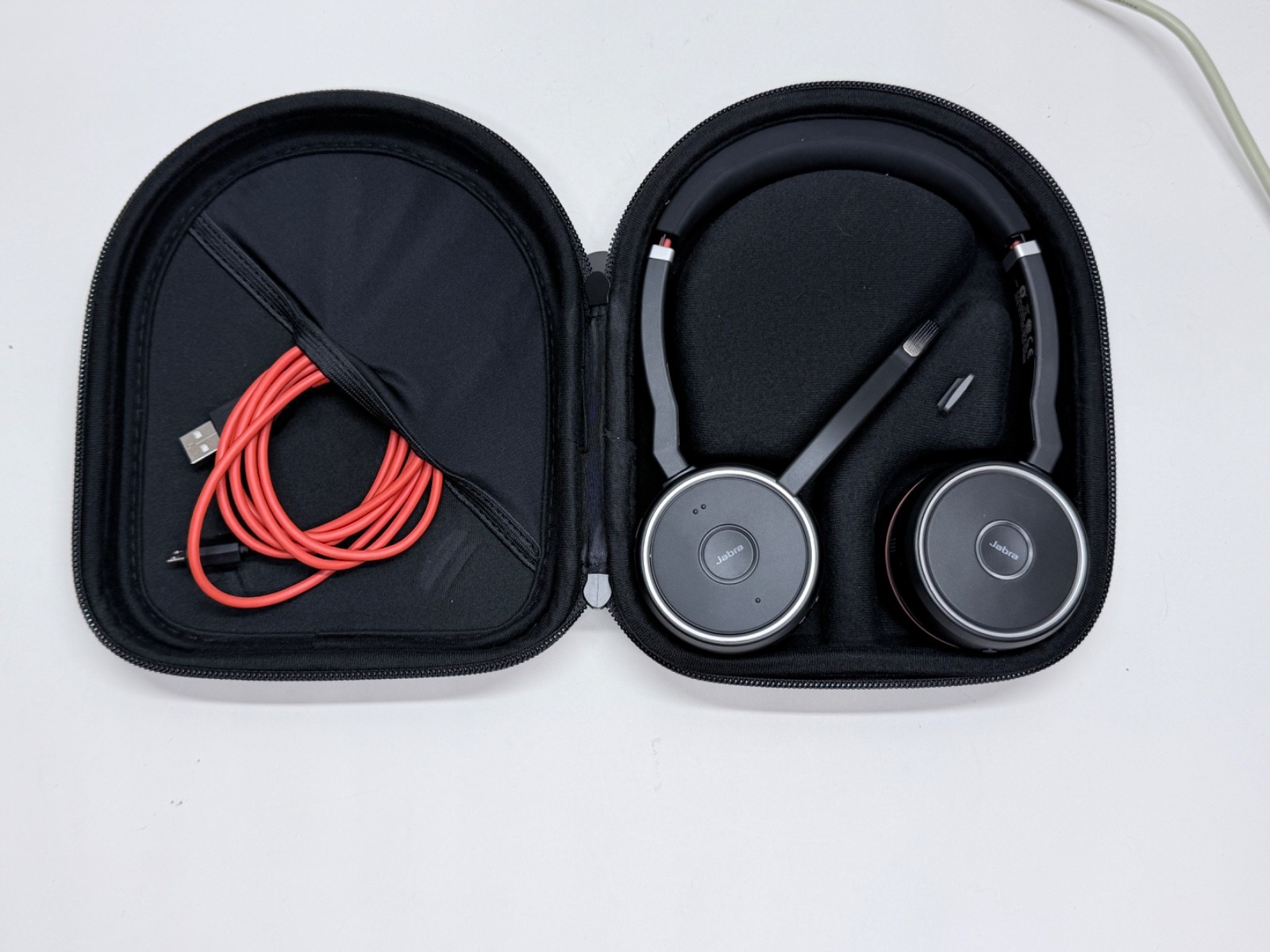 Jabra Evolve 75 HSC040W Wireless Bluetooth Headset ANC Black W/ Case and Dongle