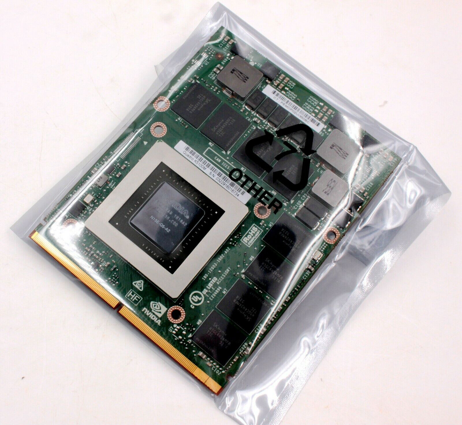 NEW NVIDIA Quadro K5100M 8GB Video Card N15E-Q5-A2 HP Zbook17 DELL M6800 M6700
