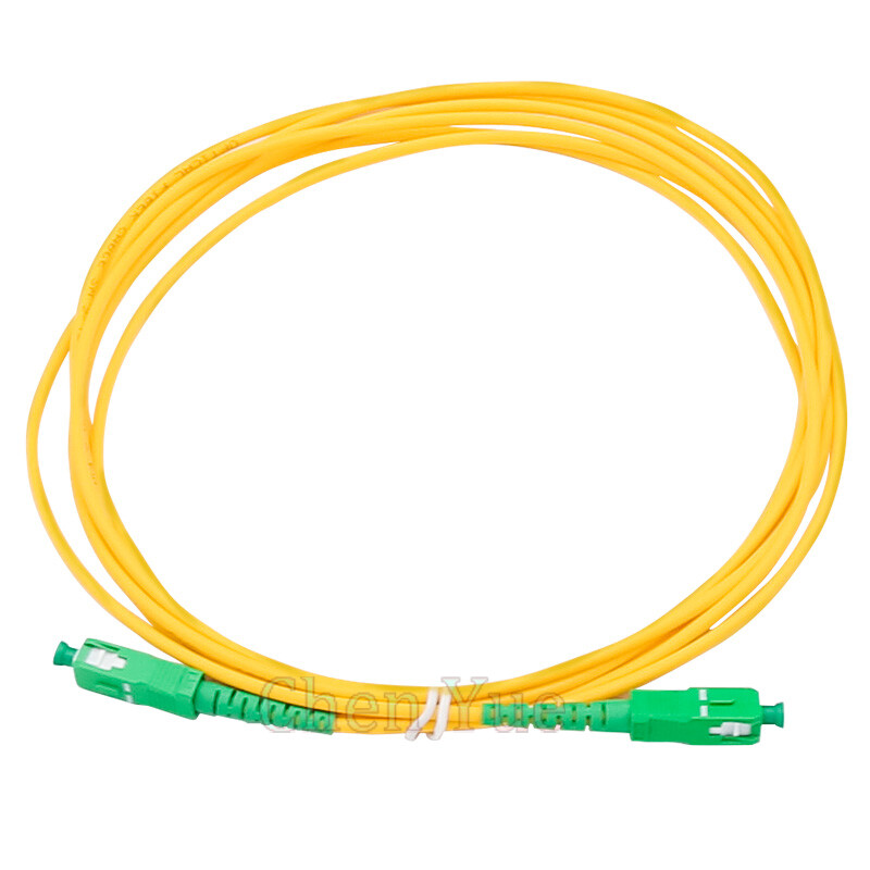 20M SC APC Simplex Singlemode Fiber Optic Patch Cord Cable 3.0mm FTTH PVC Jumper