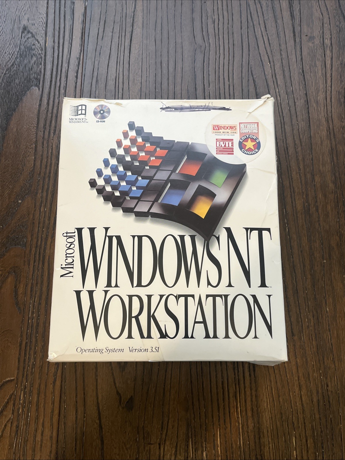 Microsoft Windows NT Workstation 3.51 Operating System Floppy Disc Manual & Key