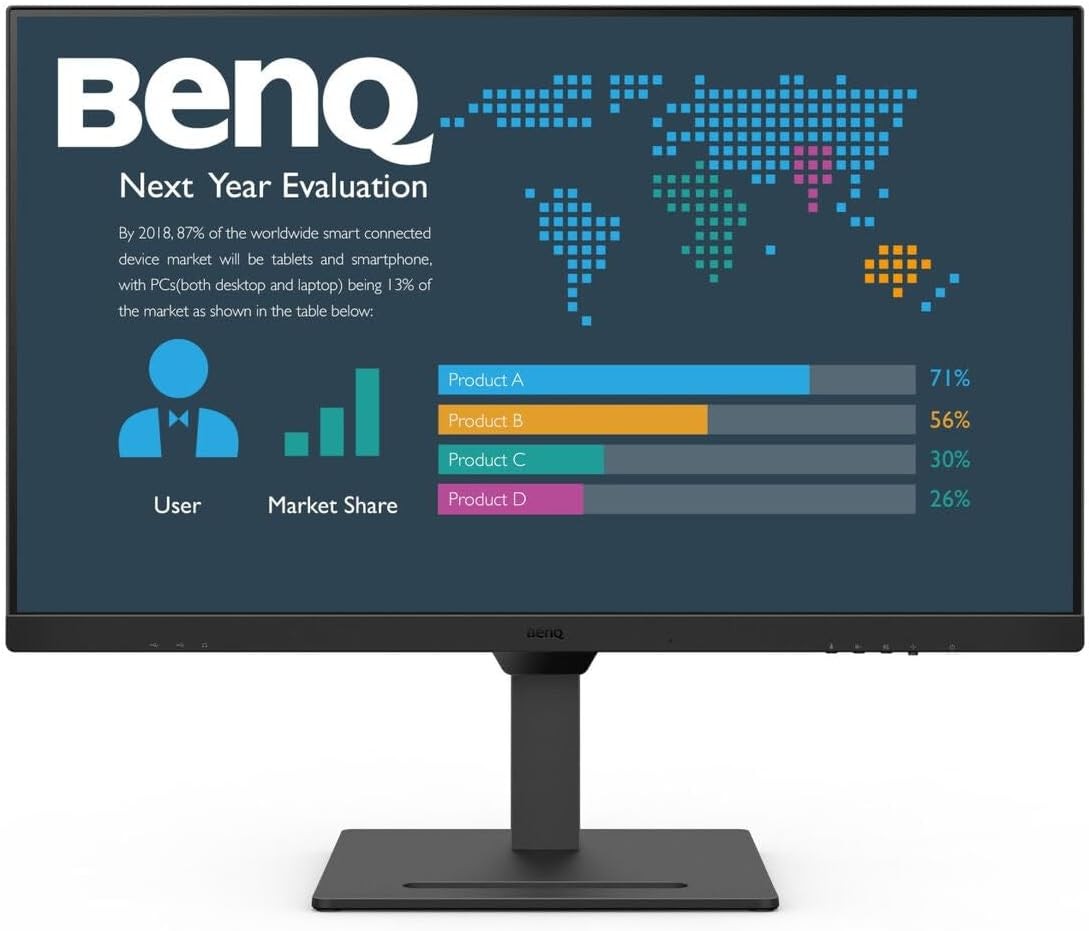 BenQ BL2490 23.8" FHD 1080p LED Monitor 100Hz 5ms HDMI DisplayPort Anti-glare