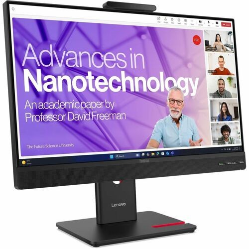 Lenovo ThinkVision T24-4v 24  Class Webcam Full HD LED Monitor - 16:9 - Eclipse