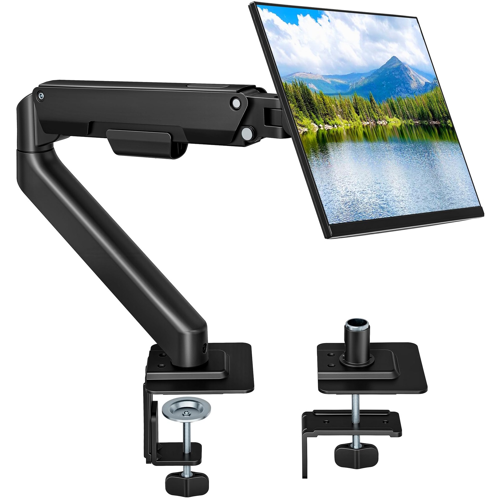 Single Monitor Arm for 17-32 Inch Screens, Full Motion Desk Mount