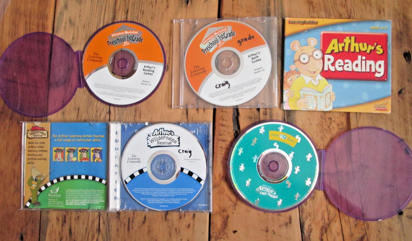 Arthur Lot PC CD Reading Math Knowledge Adventure Learning Company Wilderness