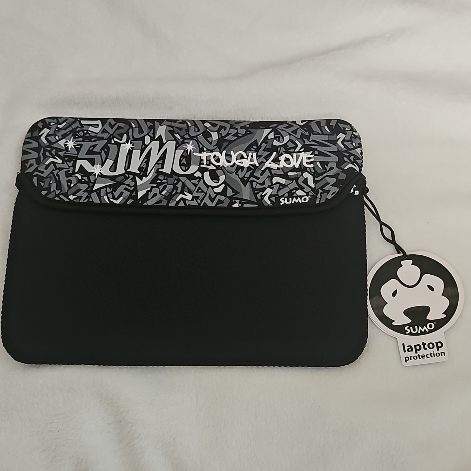SUMO Neoprene Laptop Sleeve Case Graffiti Pattern Black/Gray Universal