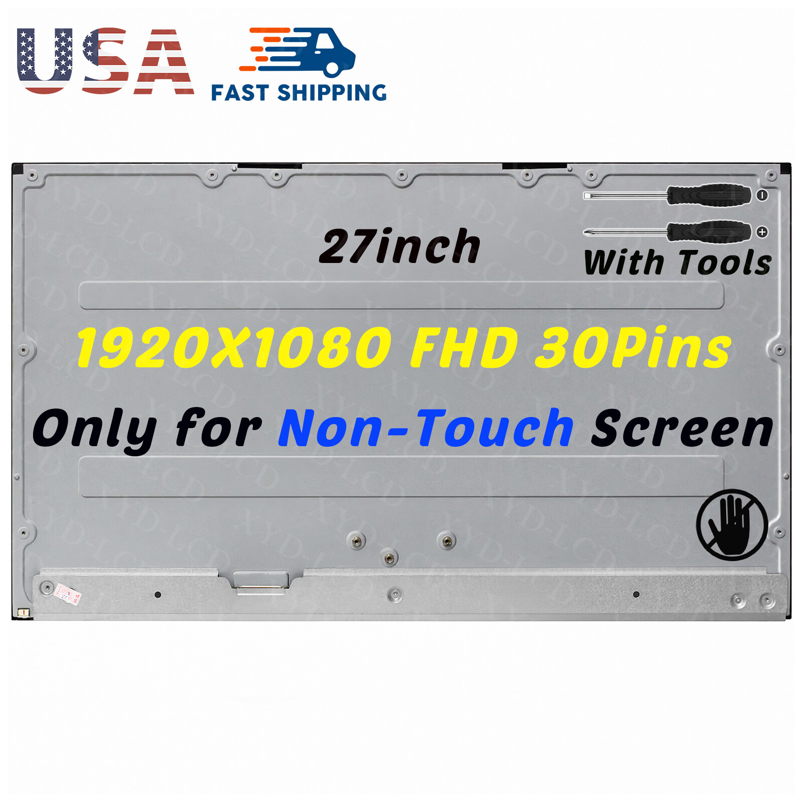 27 for HP M270HAN01.1 27-D 27-DP0012LA LCD Non-Touch Screen FHD 1920X1080 30Pins