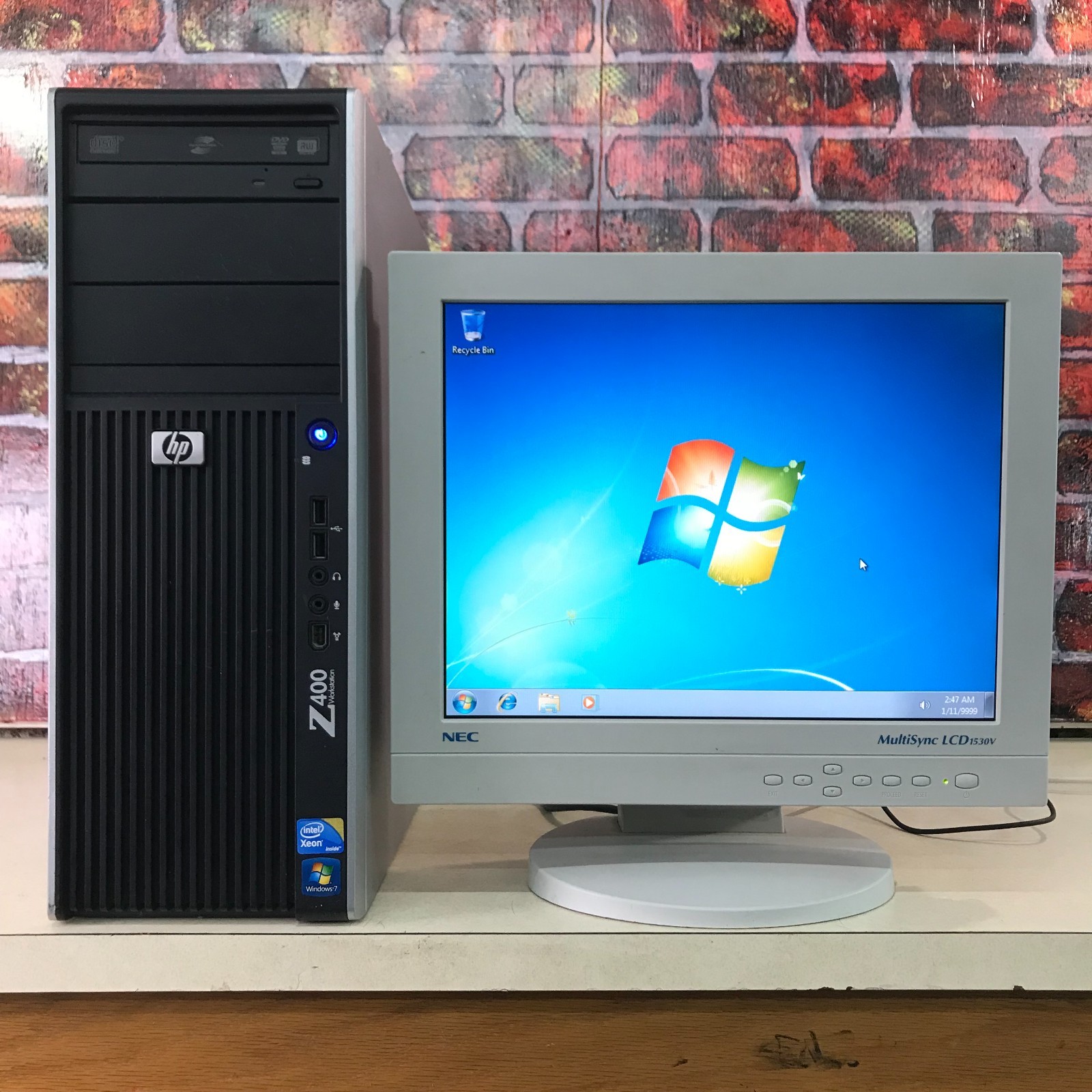 HP Z400 Desktop Workstation Xeon W3530 2.80GHz 6GB RAM 250GB HDD (Windows 7 Pro)