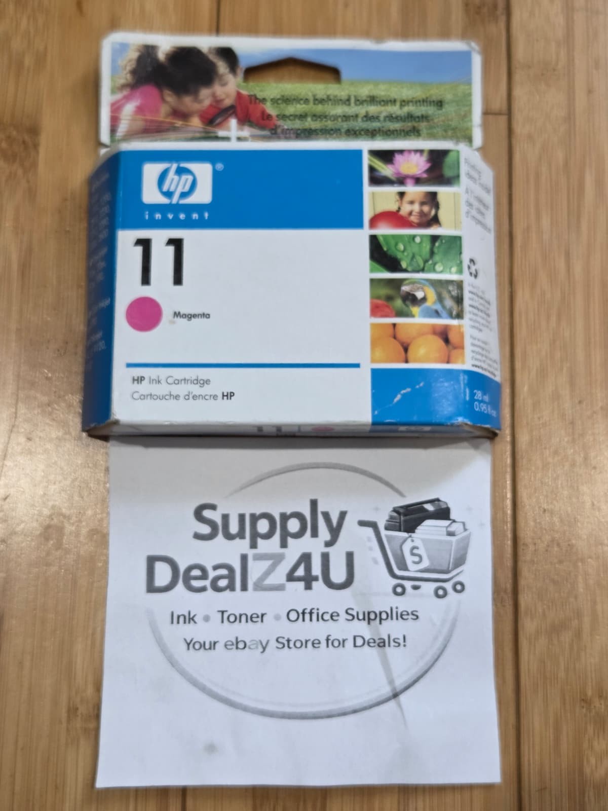 HP 11 Magenta Ink C4837A OEM Original Sealed Box DesignJet NEW 11 DJ INK