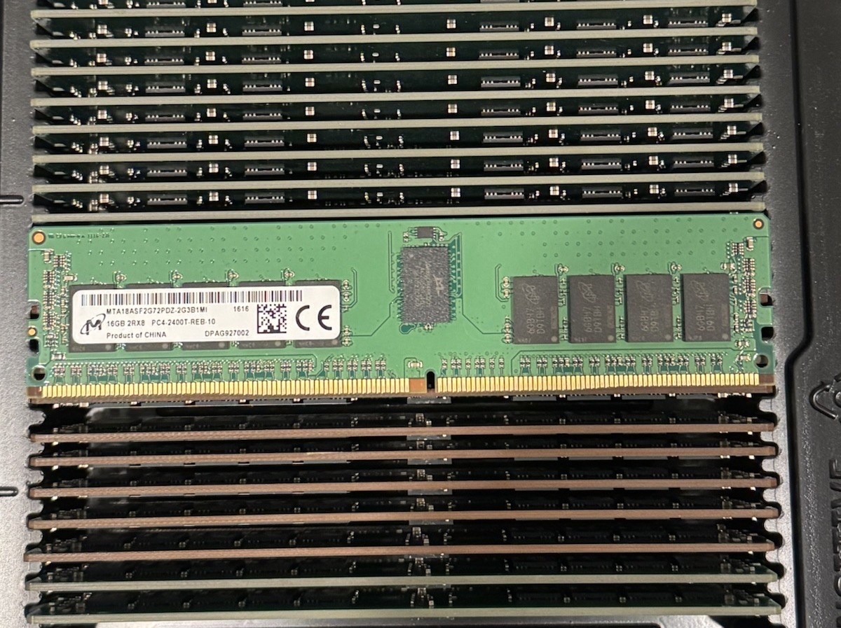 ✅ Micron 16GB DDR4-2400 PC4-19200 RDIMM ECC 2Rx8 Server RAM CL17 288-Pin TESTED
