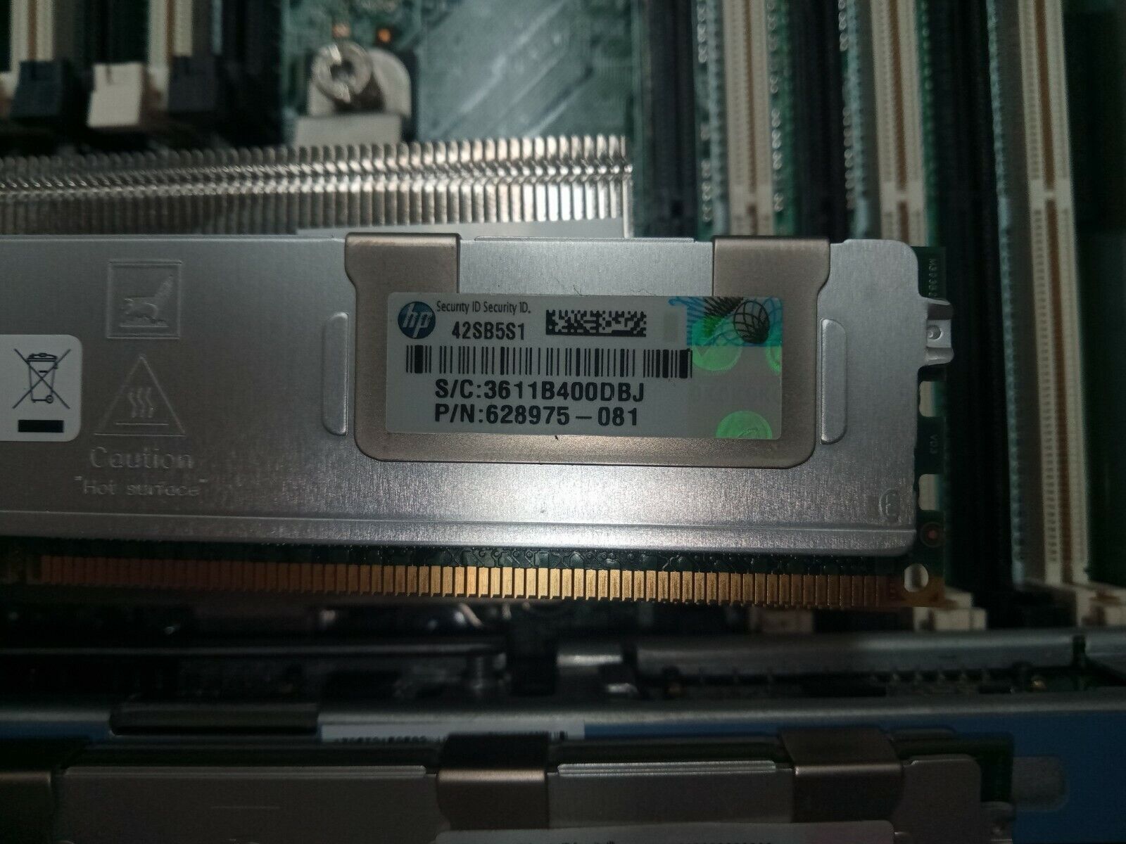 HP 628975-081 32GB 4Rx4 PC3L-8500R Quad Rank DDR3 ECC Server Memory