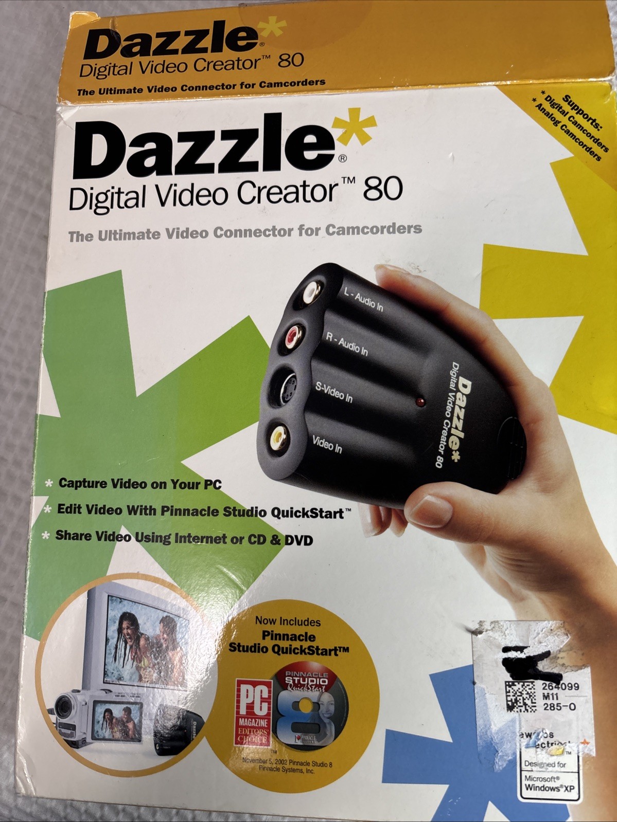 Dazzle Multimedia Digital Video Creator 80 DVC-80 with software DVC-80