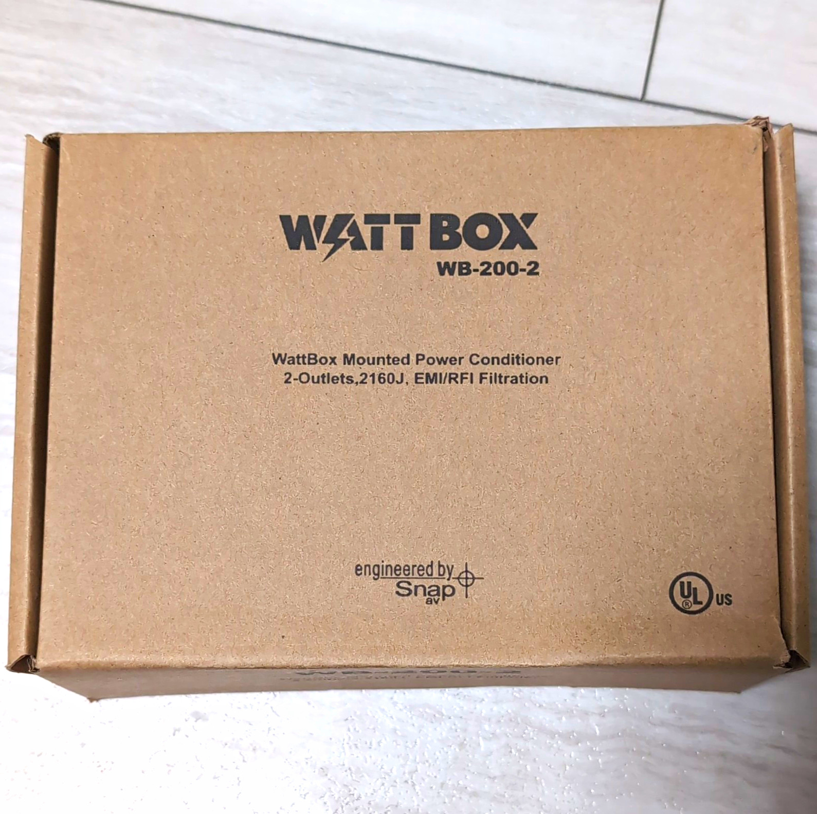 WattBox WB-200-2 Surge Protector Power Conditioner 2 Outlet 2160J 120V