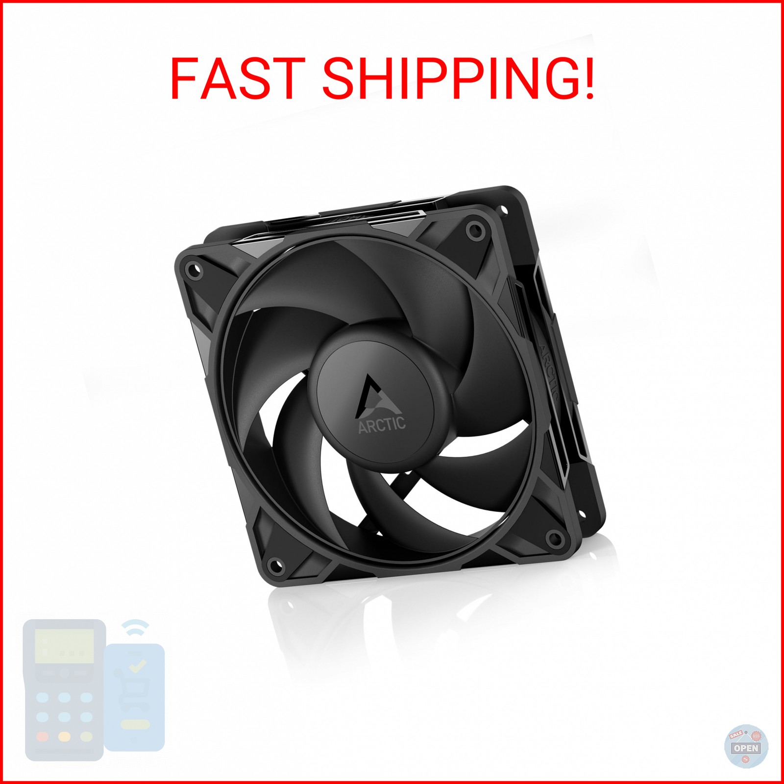 ARCTIC P12 Pro - Powerful Premium Fan, 120 mm PWM Fan, 600-3000 RPM, 0 RPM