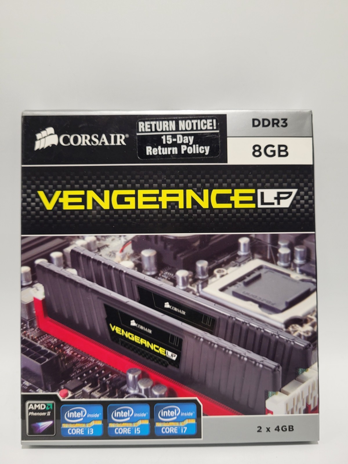Corsair Vengeance LP 8GB (2x4GB) DDR3-1333 CML8GX3M2A1333C9 *NEW*