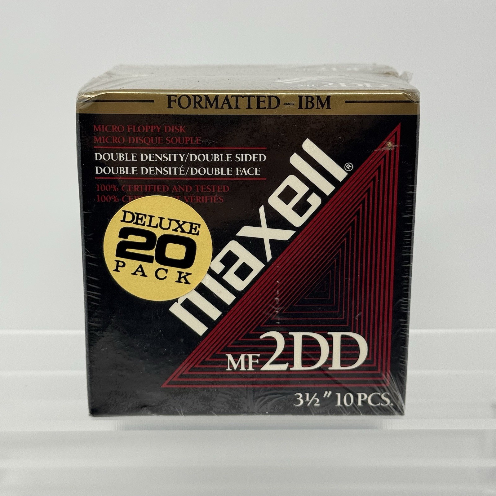 💾2 boxes Maxell MF2DD 3.5 Floppy Disks 10 Pack Sealed Vintage 720KB DS/DD 📦