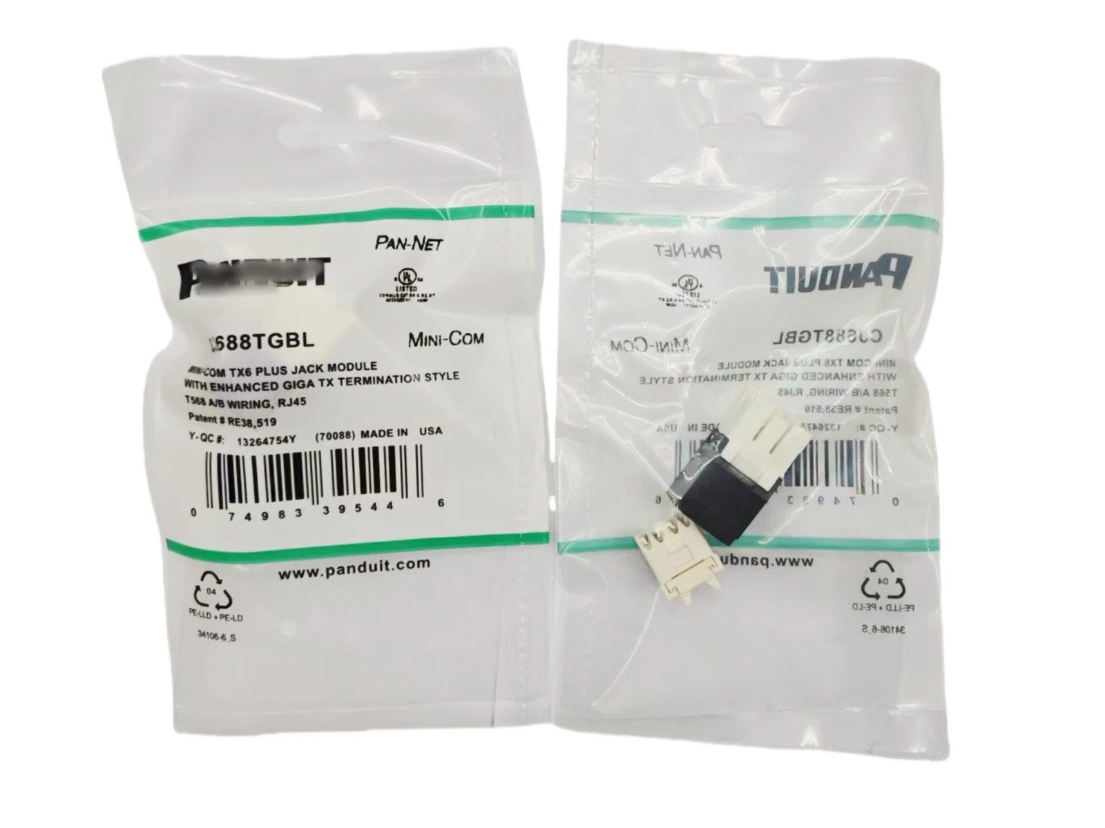 50X Panduit Giga TX Cat6 Network Jack CJ688TGYL CJ688TGIW CJ688TGGR CJ688TGRD