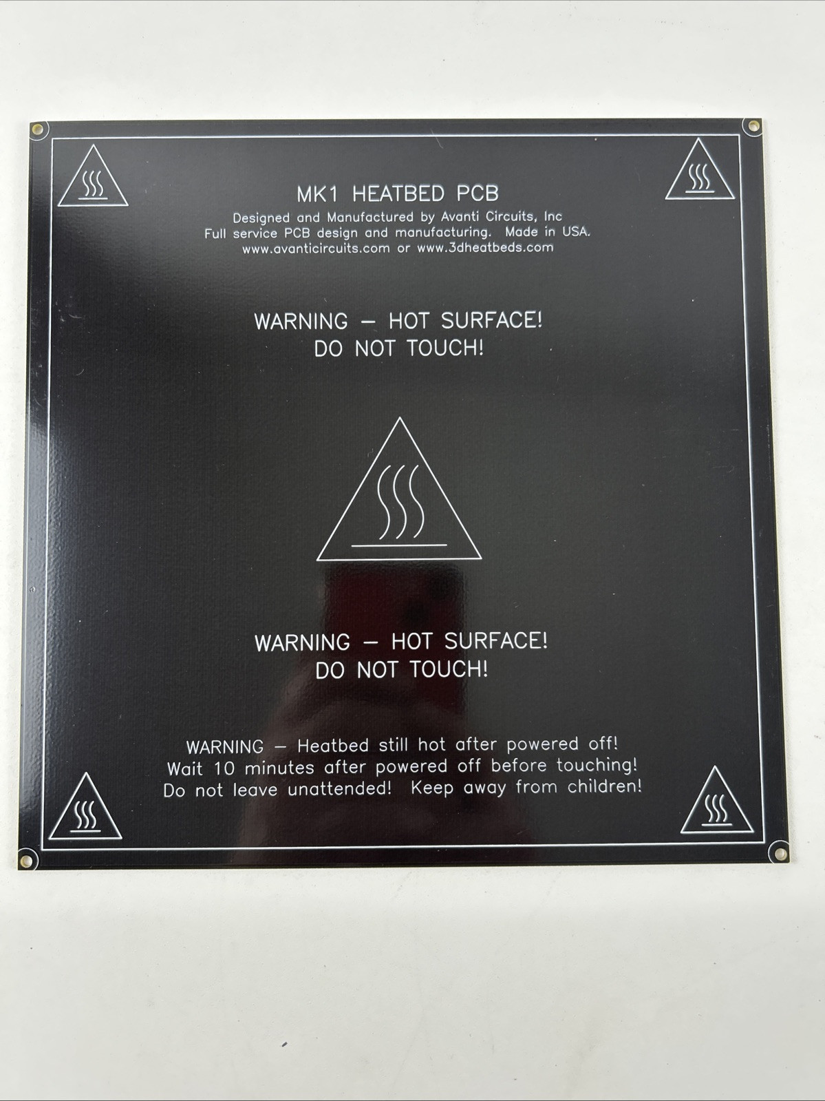 MK2 MK3 Heated Bed PCB 3D Printer Heat Plate 12V RepRap Prusa 220x220mm