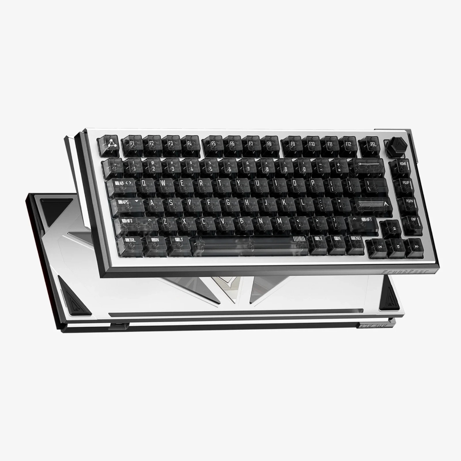 DrunkDeer A75 Ultra Wired Magnetic Switch Keyboard Silver Black New Open Box