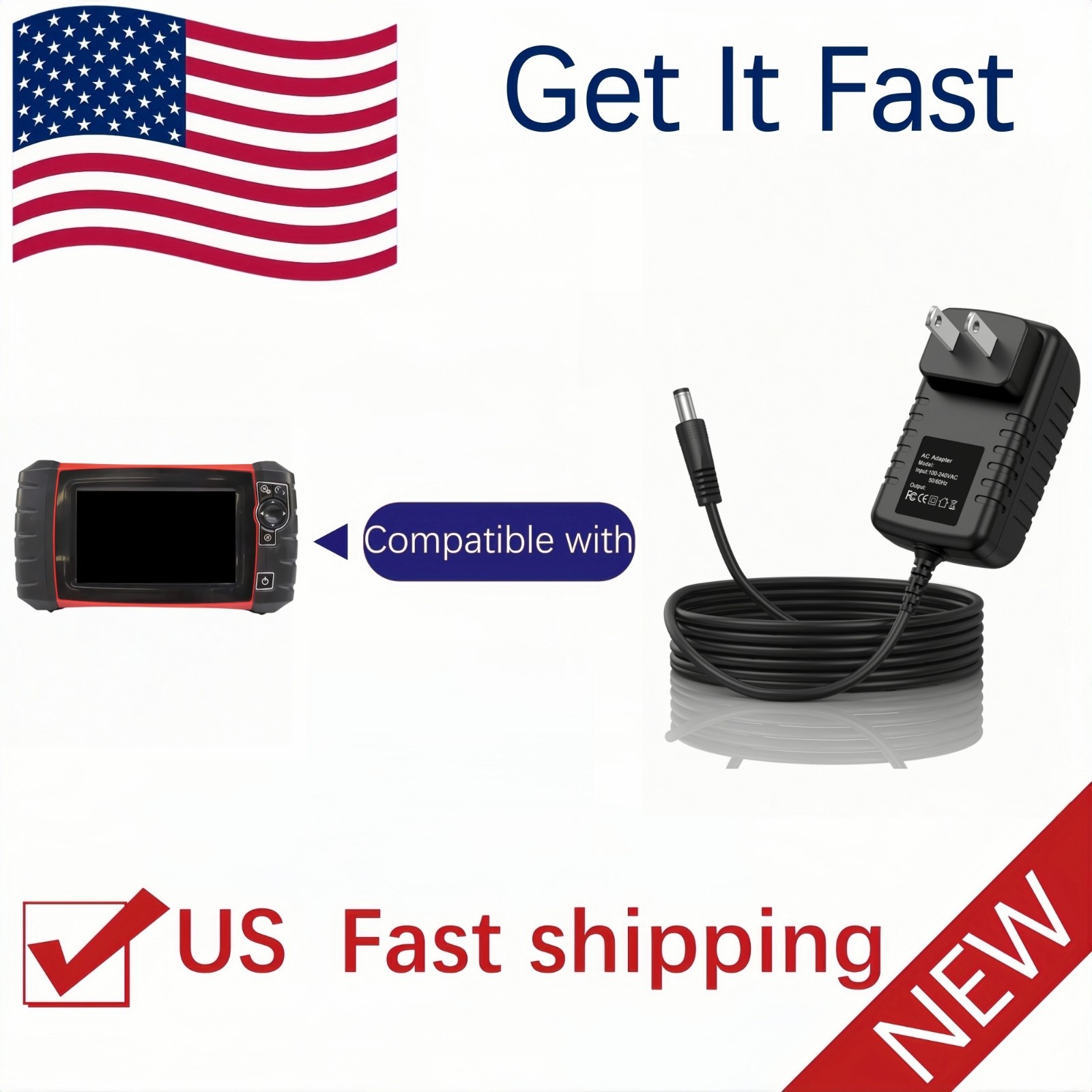 30W AC/DC Adapter Charger for Snap On Scanner Solus Ultra EESC318 Auto Scan Tool