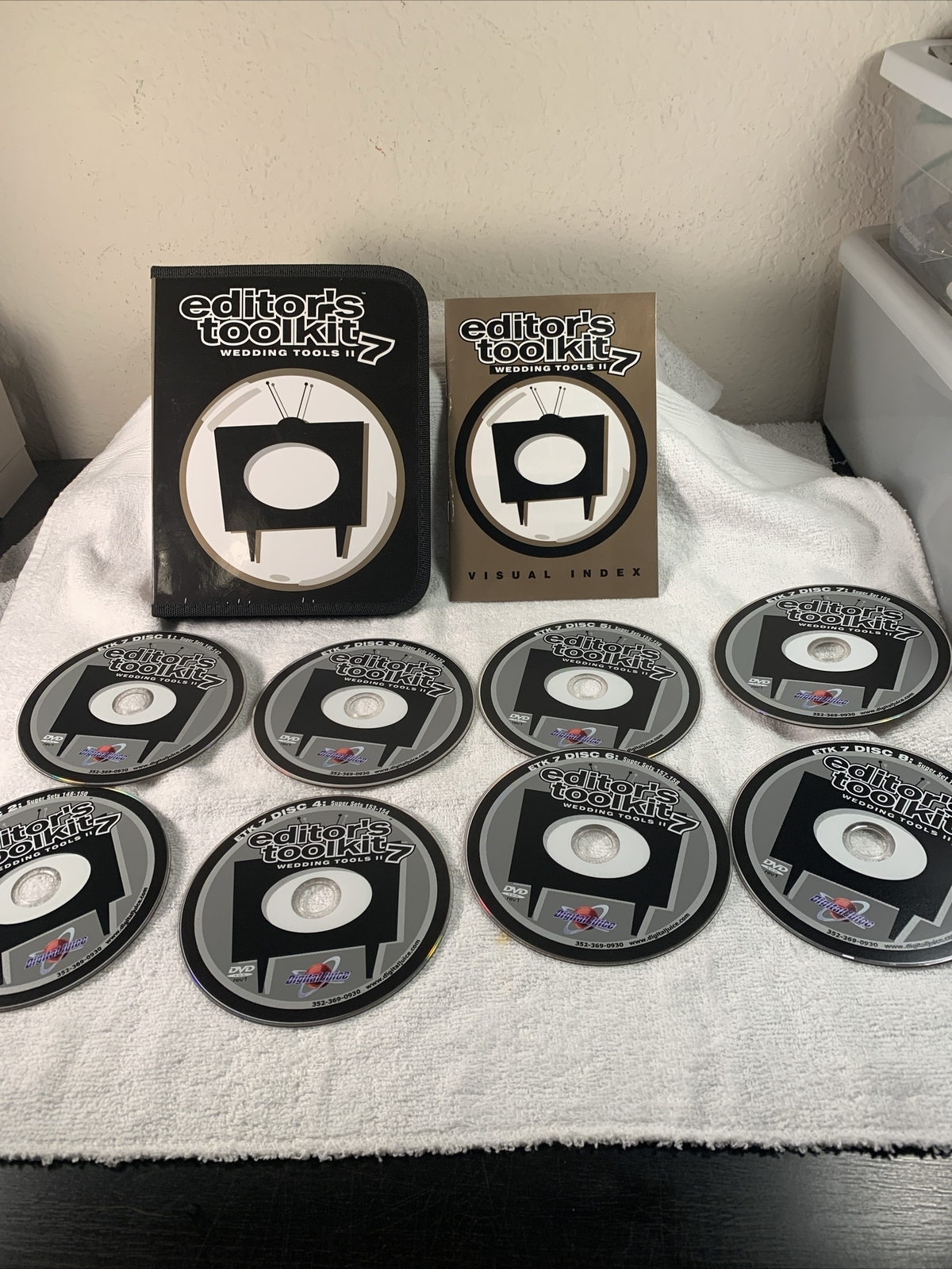 Digital Juice Editors Toolkit 7 Wedding Tools Rare 8 DVD Disc Boxset Disc Mint