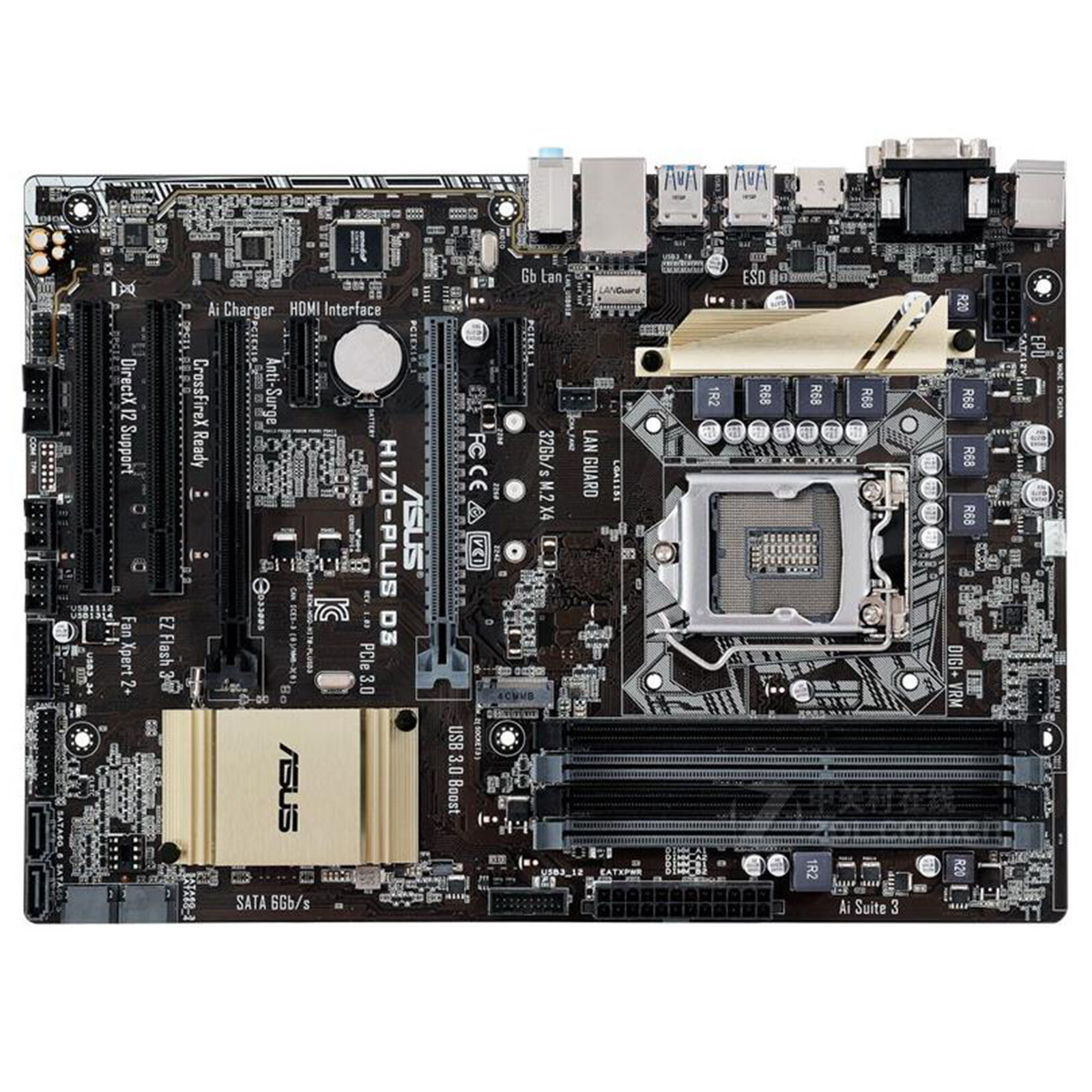 For ASUS H170-PLUS D3 Motherboard LGA1151 DDR3 ATX Mainboard