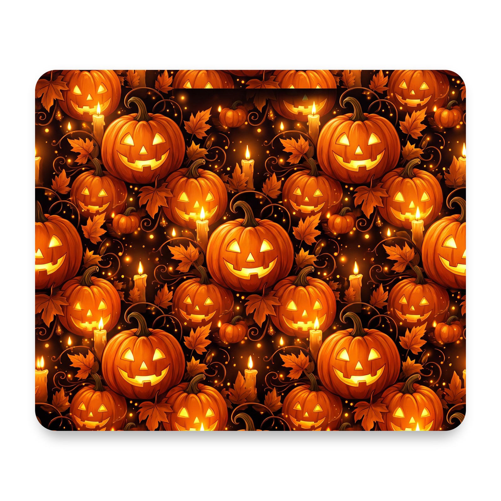 Halloween Pumpkins Mouse Pad 9.25x7.75 Non-Slip Desk Mat