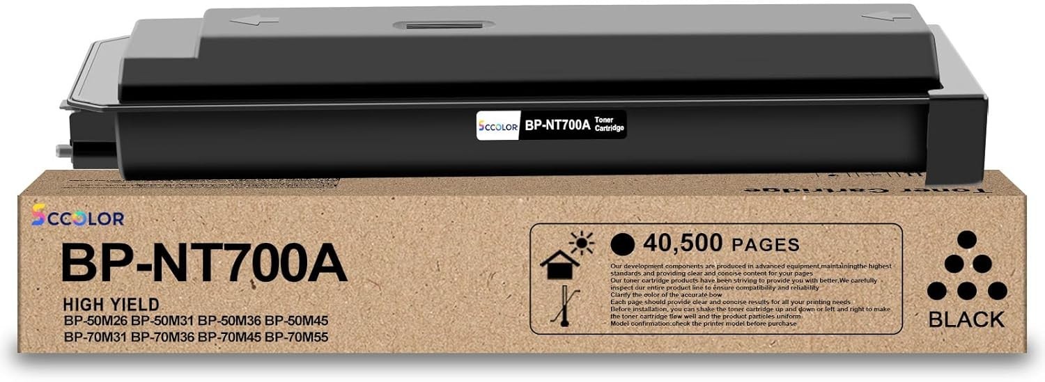 BP-NT700A Black Toner Cartridge High Yield 40500 Pages for Sharp BP Series