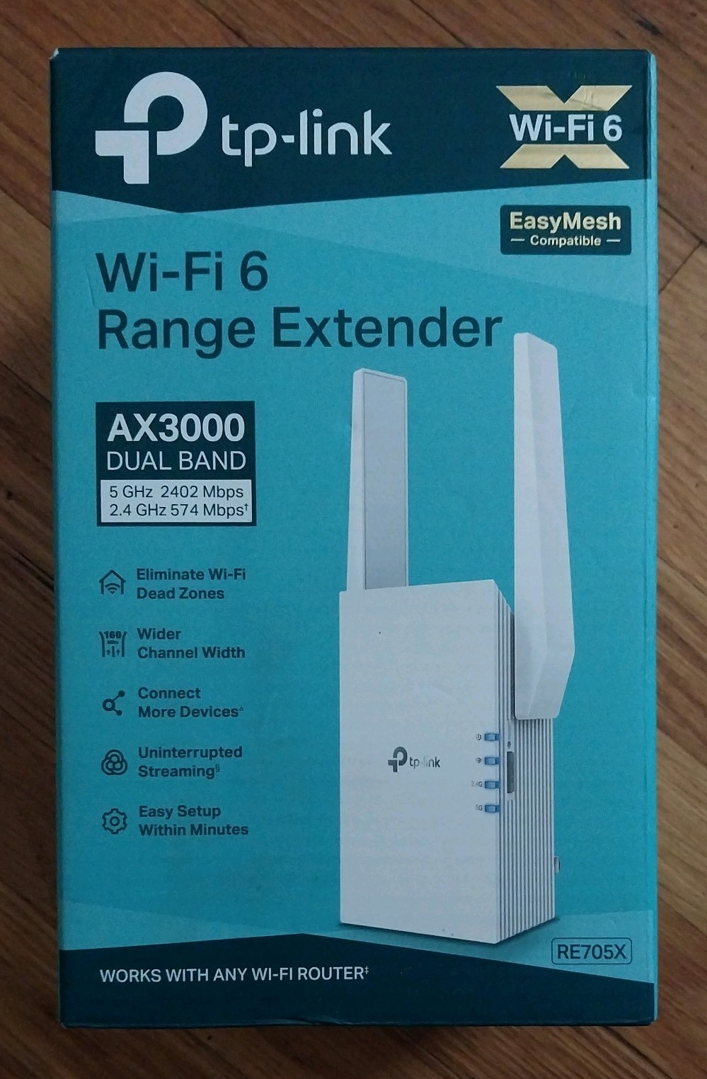 TP-Link Wi-Fi 6 Range Extender AX3000 DUAL BAND RE705X New Open Box 📦 