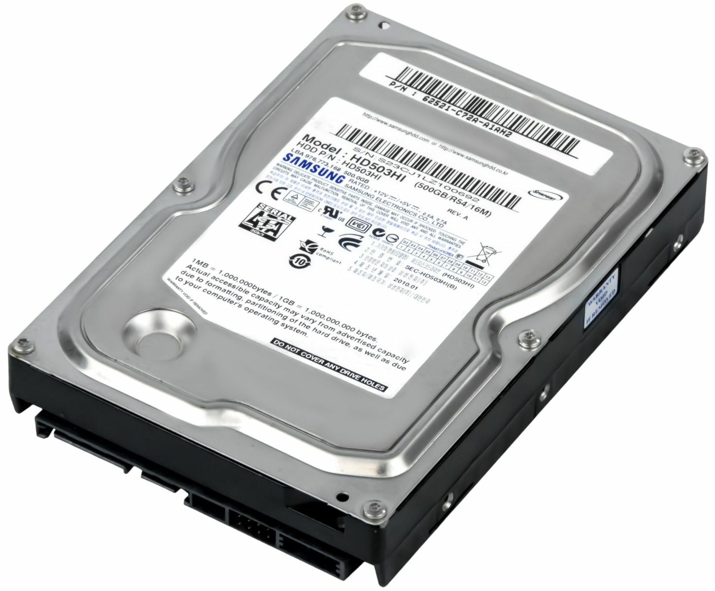 HARD DRIVE SAMSUNG SPINPOINT F3EG HD503HI 500GB 7200RPM 16MB SATA II 3.5''