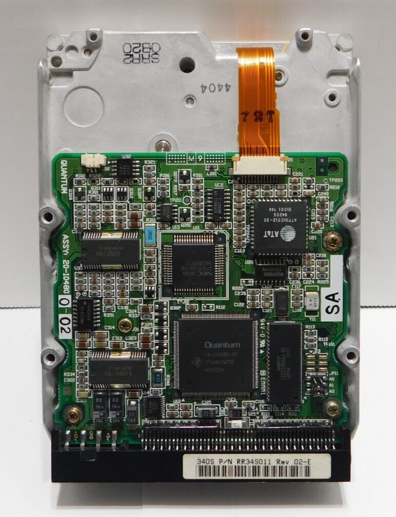 QUANTUM ProDrive LPS 340MB 3.6K SCSI 50-PIN 3.5'' RR34S011 Rev 02-E