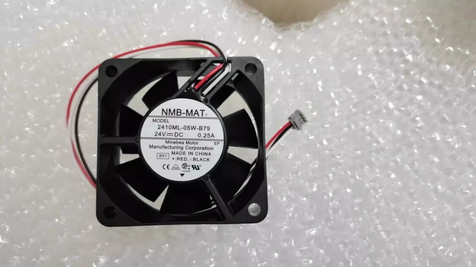 NMB 2410ML-05W-B79 DC24V 0.25A 6CM 3-Pin Inverter Fan