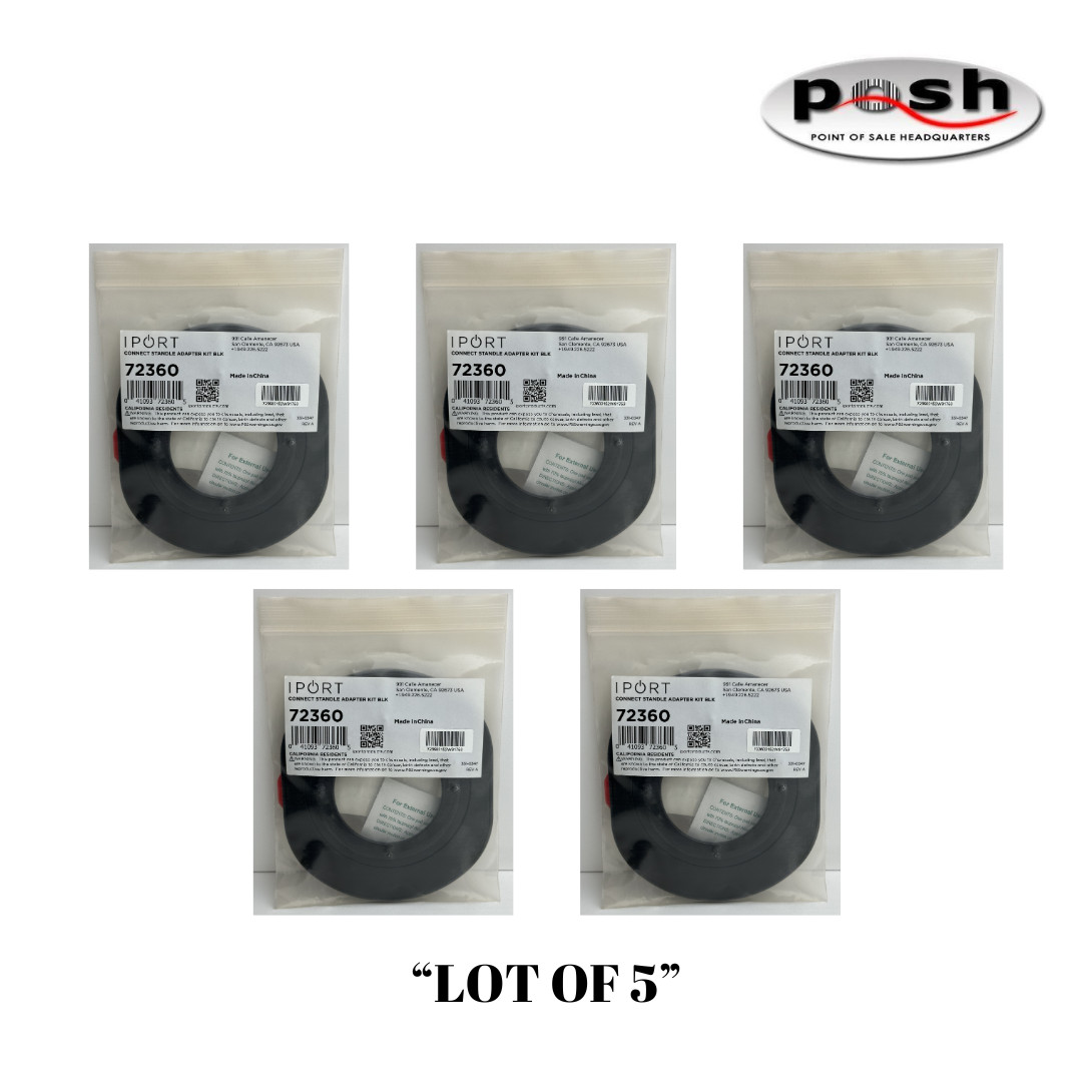 NEW "Lot of 5" IPORT Connect Standle Adapter Kit 72360 - Black Color