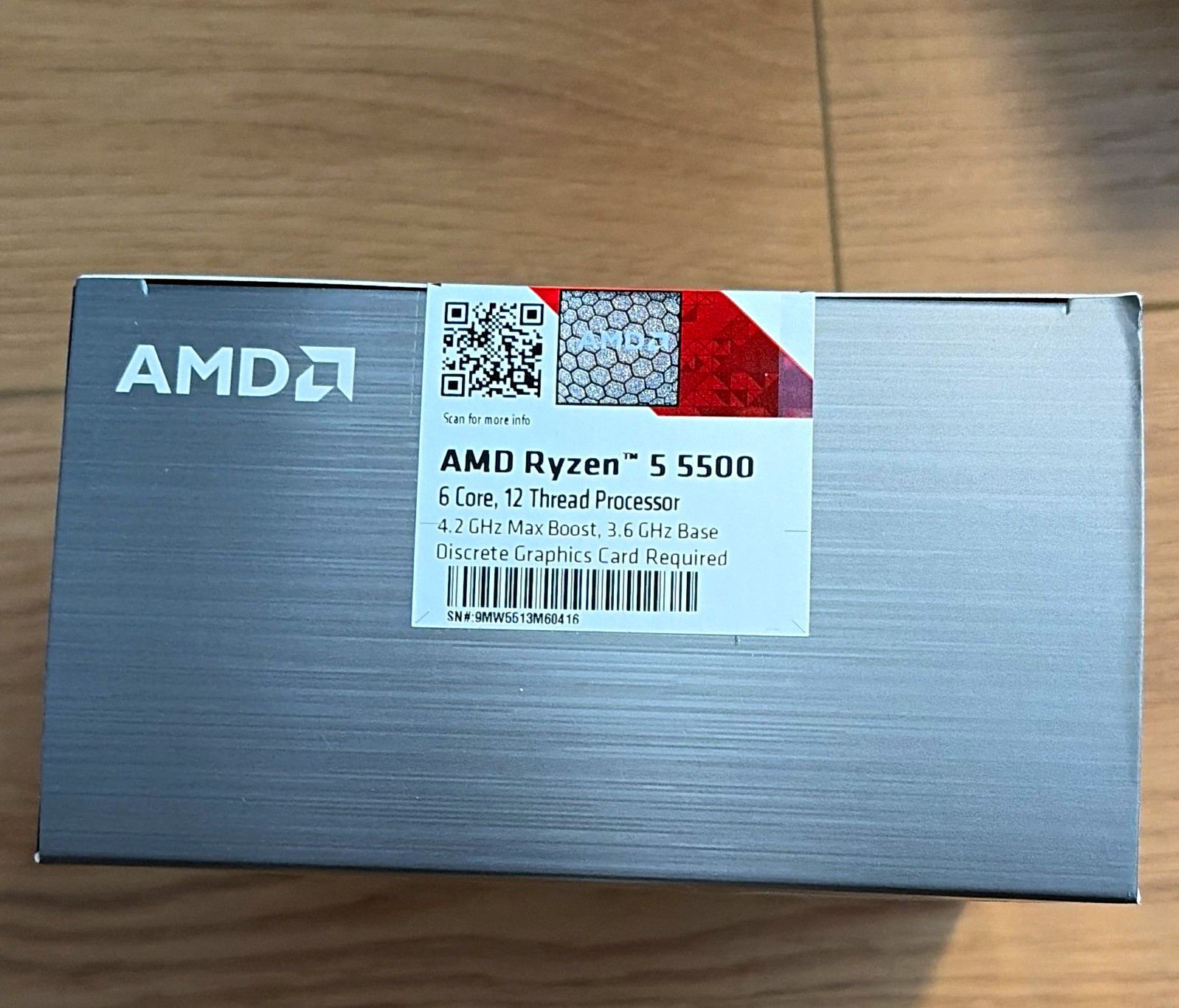 AMD Ryzen 5 5500 6-Core 3.6GHz Socket AM4 CPU 100-100000457BOX