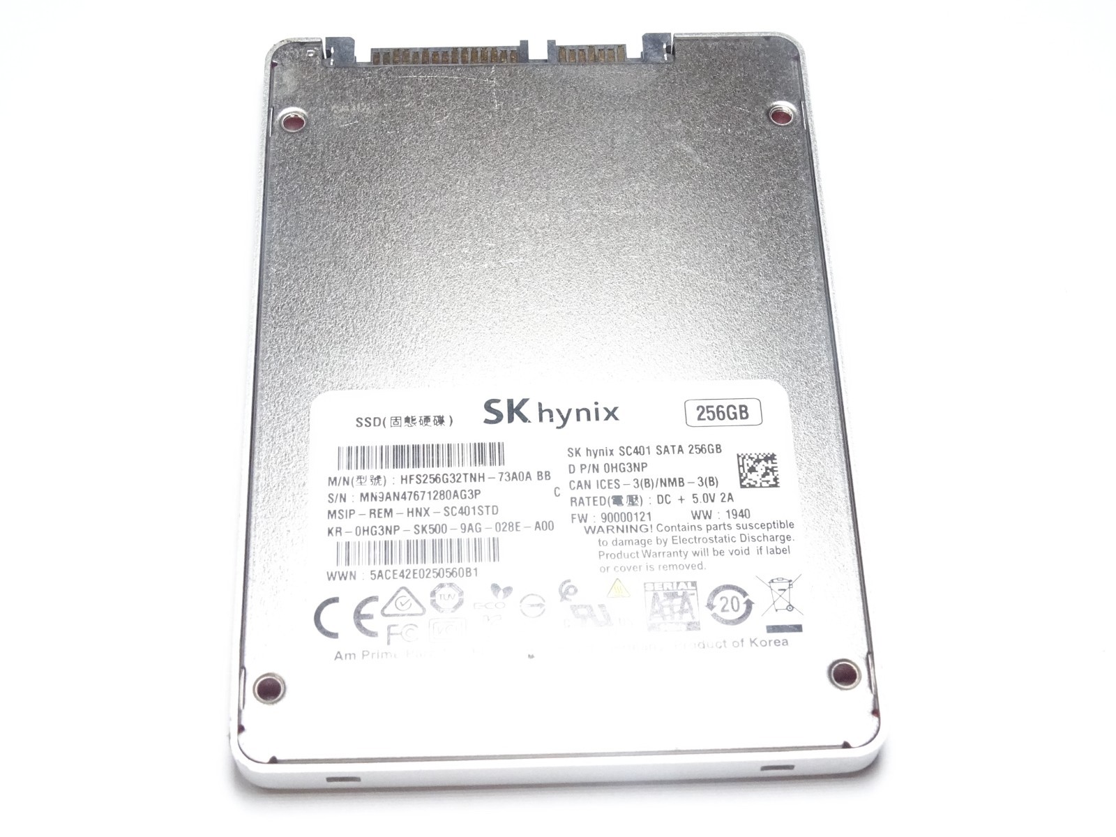 SK hynix SC401 256GB SATA SSD 2.5" 7mm Internal Solid State Drive 100% Health