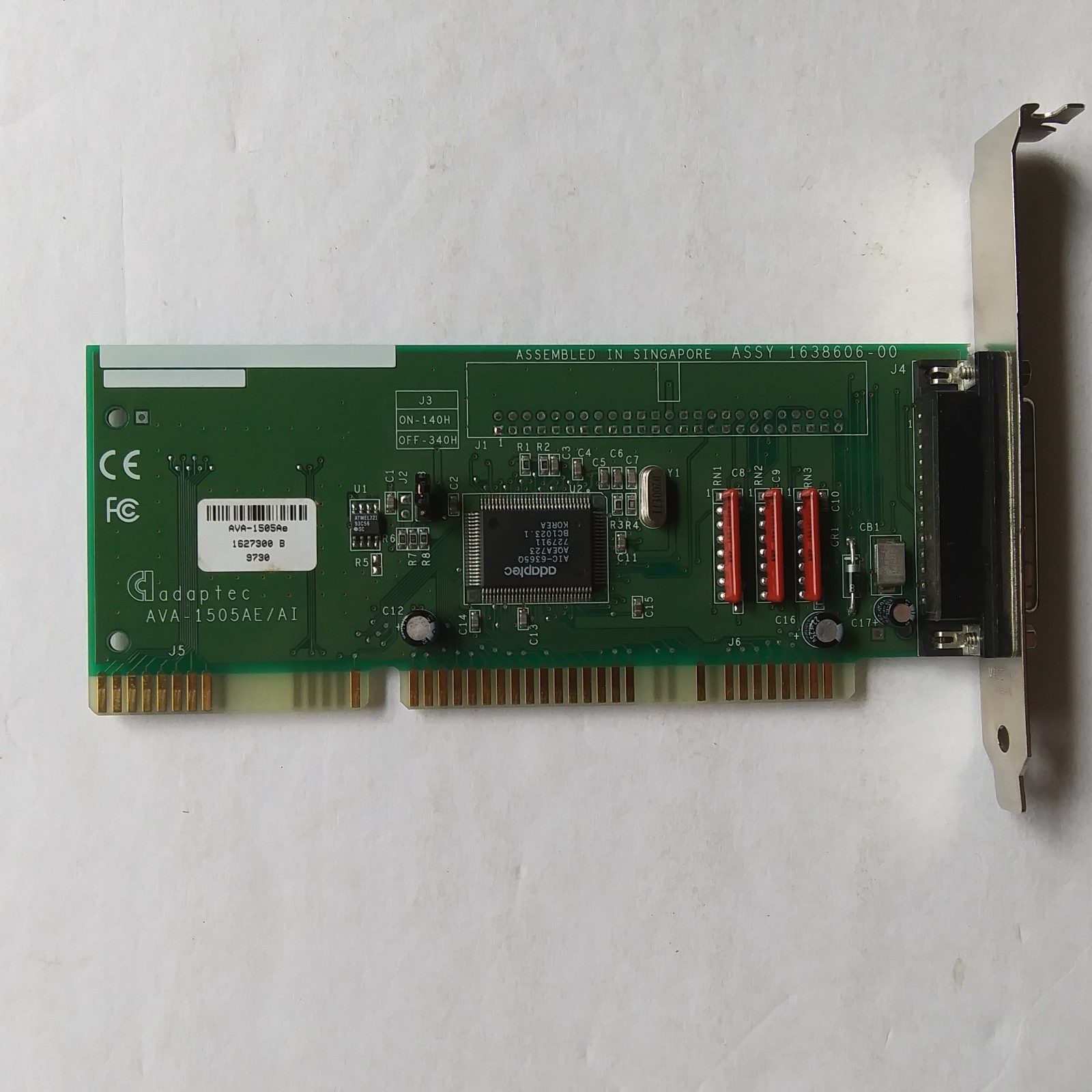 Adaptec AVA-1505AE/AI ISA SCSI Host Adapter Controller Card Vintage PC