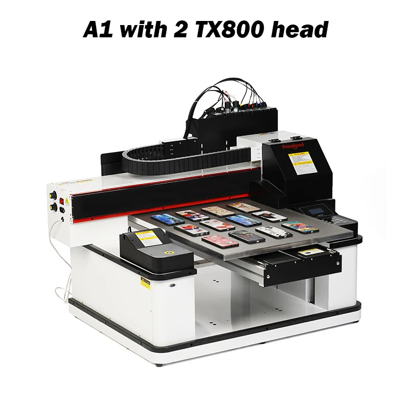6090 UV Flatbed Printer Machine A1 UV Printer with 3 EPSON TX800 XP600 Printhead