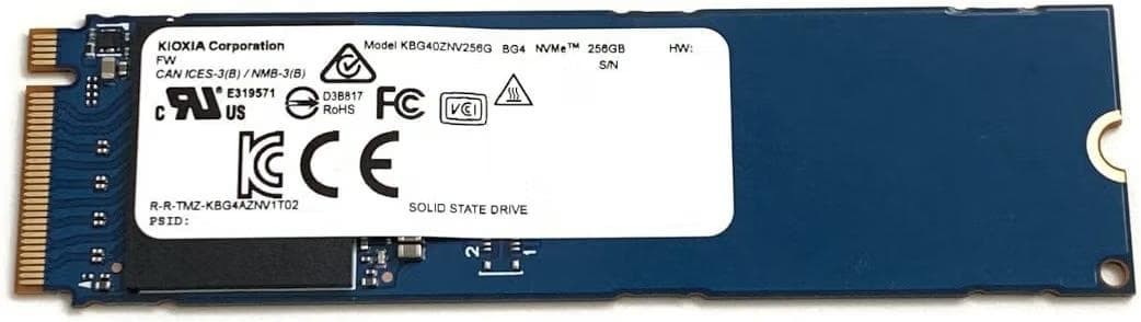 KIOXIA 256GB BG4 M.2 2280 NVMe PCIe Gen3 x4 SSD Solid State Drive Unused