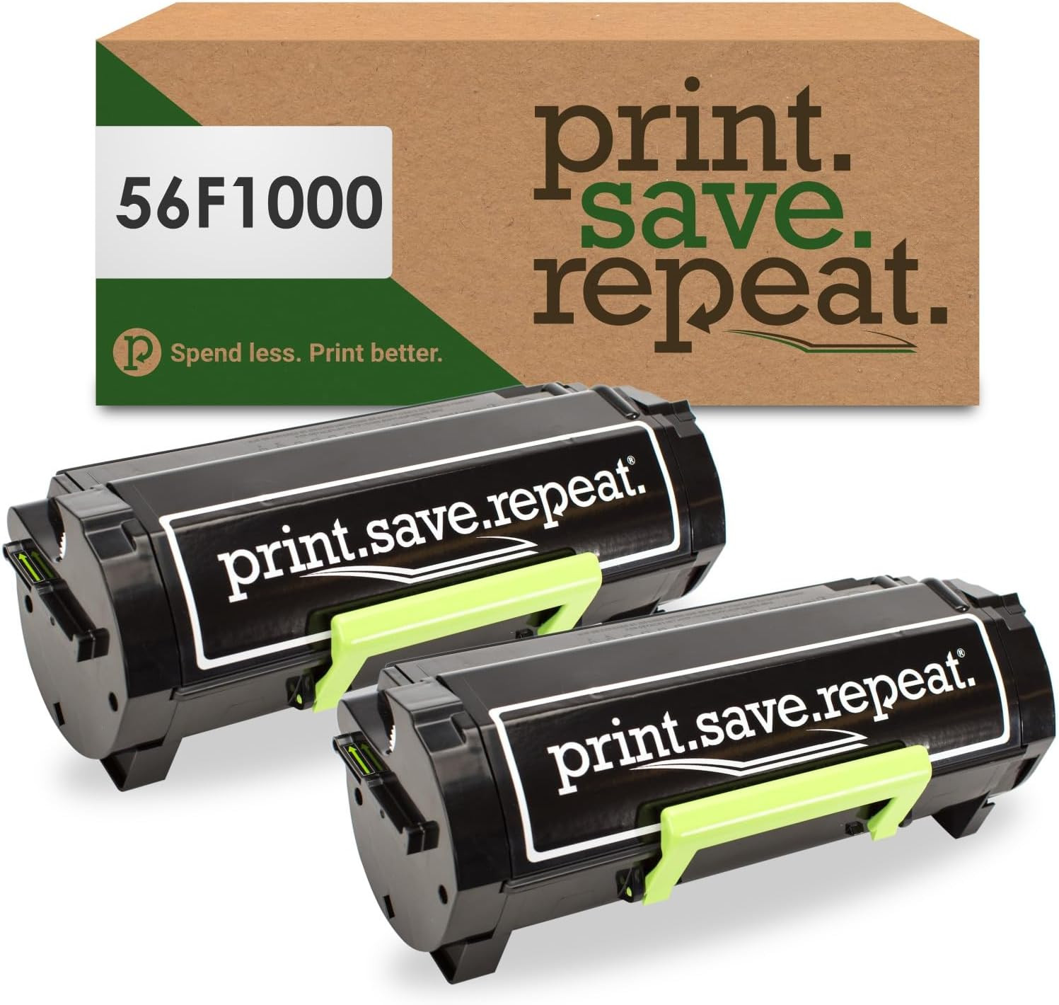 Print.Save.Repeat. Lexmark 56F1000 2-Pack Toner Cartridges for MS321, MS421