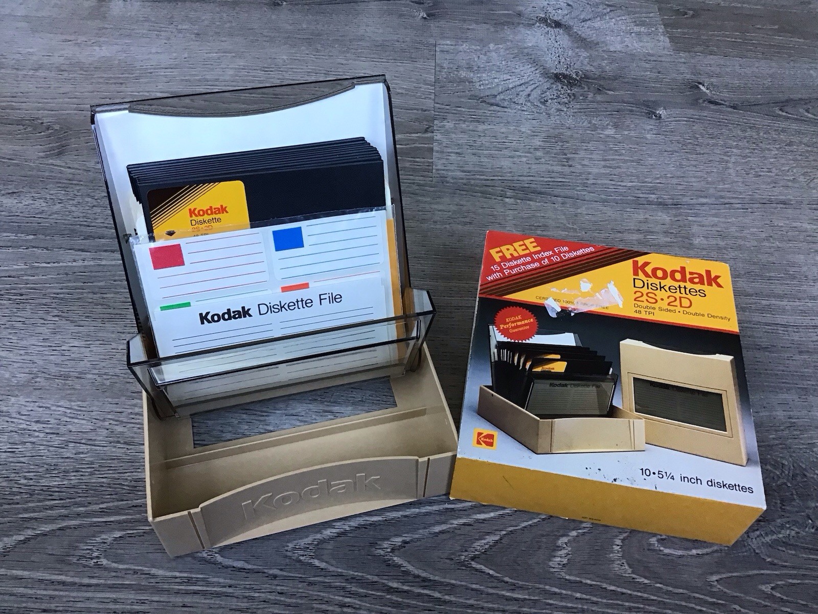 Kodak 5 1/4" Diskettes 2S 2D Double Sided 10 Pack 1987 Double Density