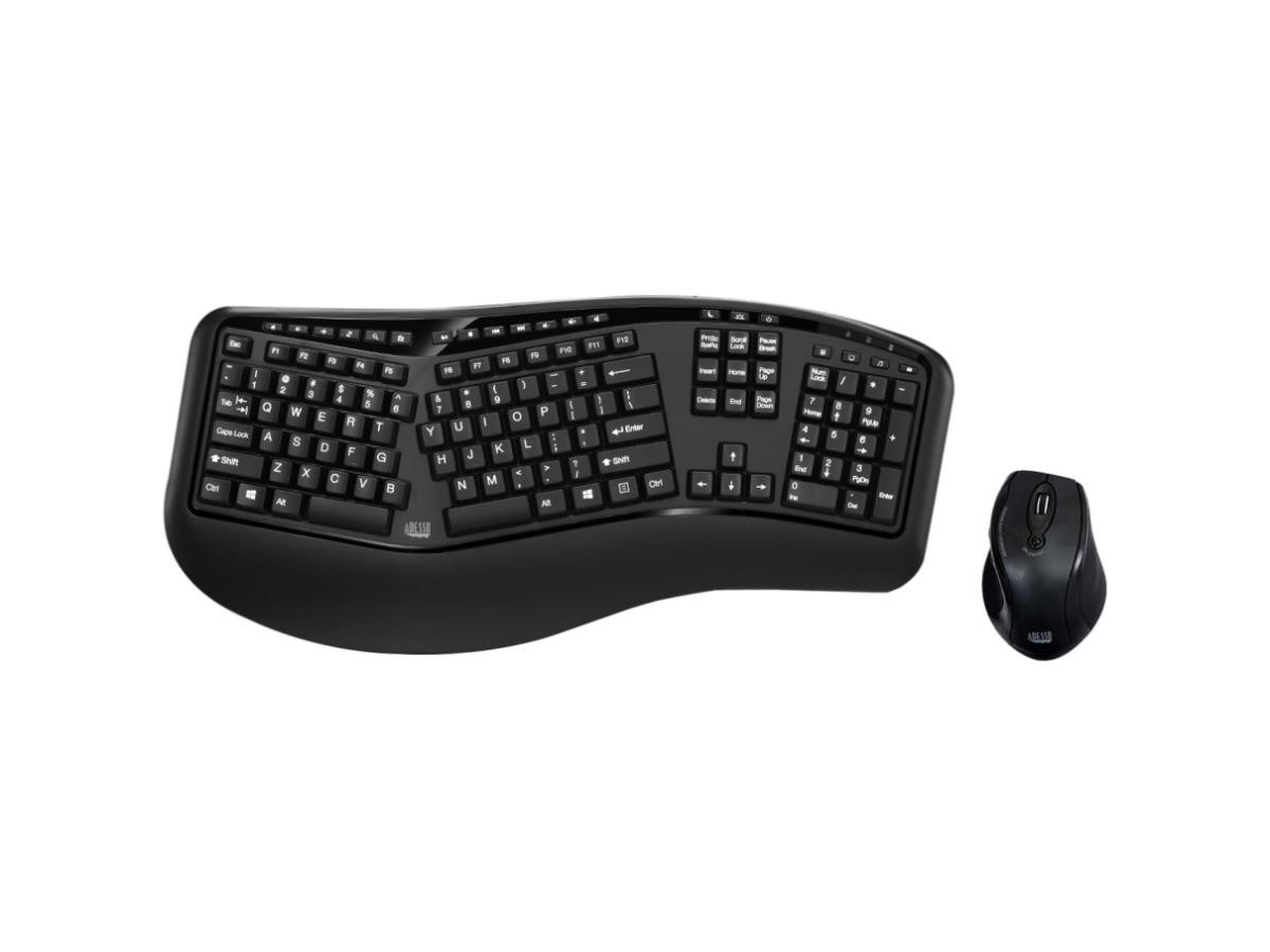 Adesso-New-WKB-1500GB _ ADESSO TRU-FORM MEDIA 1500 - WIRELESS ERGONOMI